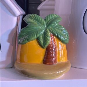 Rae Dunn Tropical Palm Tree Ceramic mug Topper
